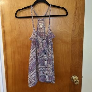 Arizona Jean Co. Tank Top, Size M, Purple & White